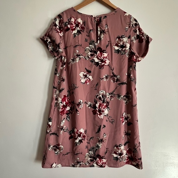 Pink Blush Boho Floral Tunic Shirt Dress - Picture 6 of 7